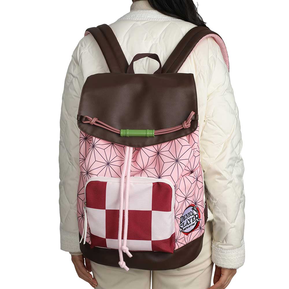 BioWorld Backpack Demon Slayer Nezuko AOP Slouch Backpack BPA29XDDMSPP00
