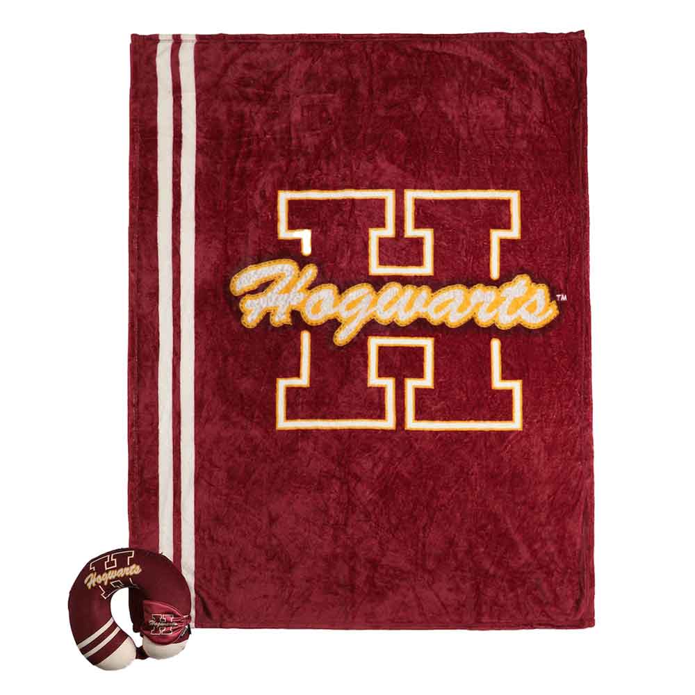 Bioworld Blanket Harry Potter Hogwarts Collegiate Travel Set NPA6691HPTPP00