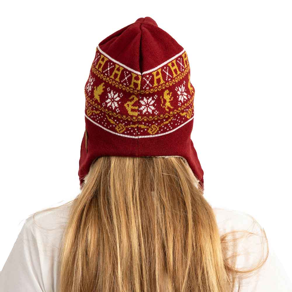 BioWorld Hat Harry Potter Hogwarts Trapper Lined Beanie Hat KCM66R5HPTPP00