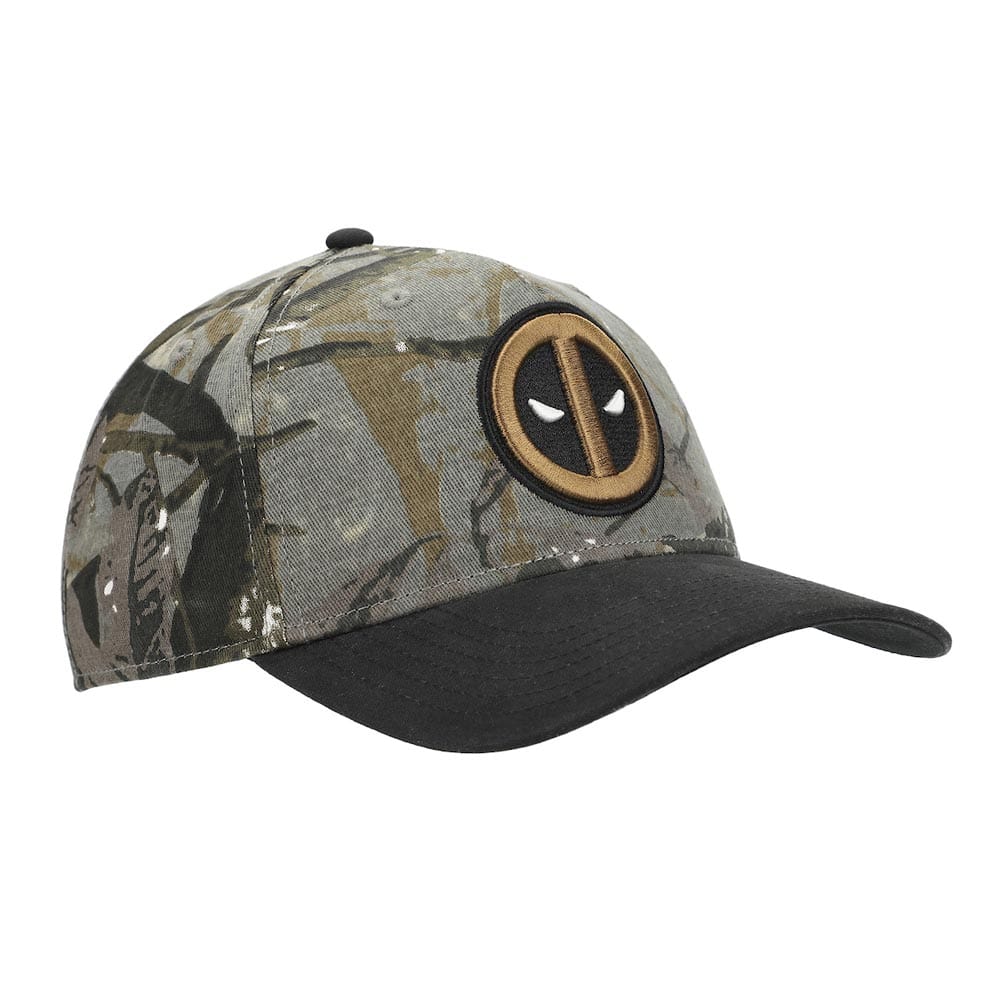 BioWorld Hat Marvel Deadpool Camo Embroidered Curved Bill Hat SBM72ASDPOPP00