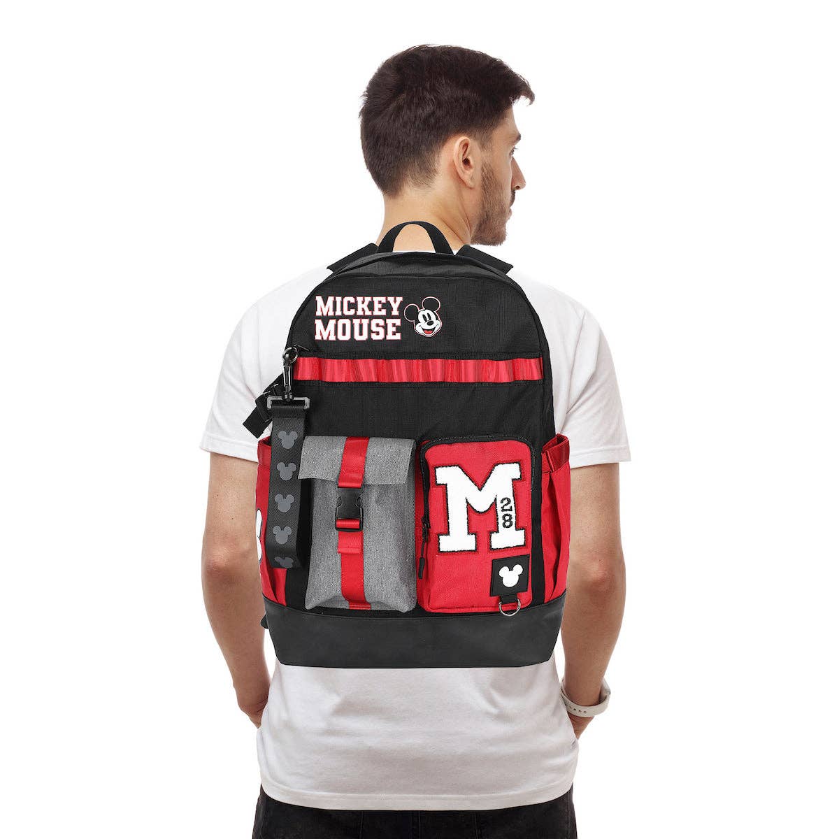 Bioworld Merchandising Backpack Disney Mickey Mouse M 18.5" Adult Black & Red Backpack BPAAJXCDSYPP00