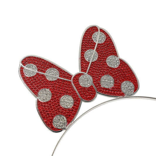 Bioworld Merchandising Disney Minnie Mouse Bow Glitzy Metal Headband HHA7F1GDSYPP00