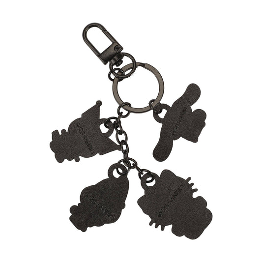 Bioworld Merchandising Hello Kitty My Melody Kuromi And Cinnamoroll Enamel Fill Multi Charm Keychain KEU9FERHSRPP00