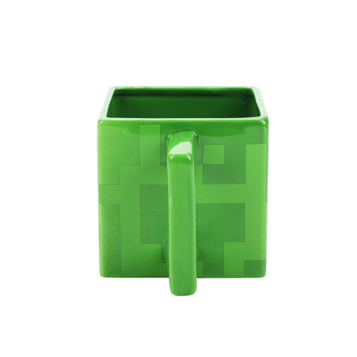 Bioworld Merchandising Minecraft Creeper Green 16 Oz Sculpted Square Ceramic Mug VUA7F6GMNCPP00