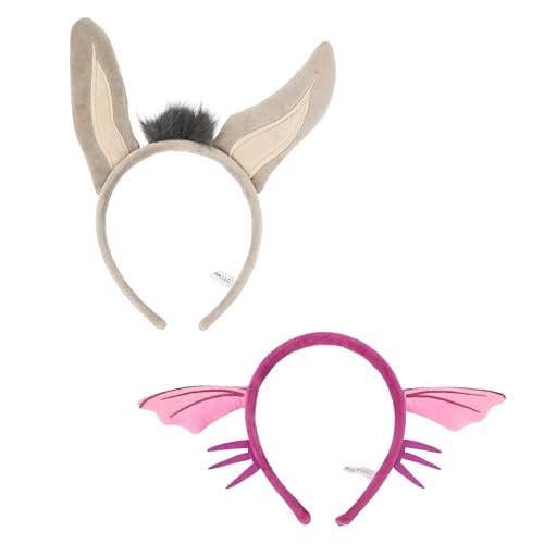 Bioworld Merchandising Shrek Donkey and Dragon 2 Pack Cosplay Headbands JSA8VJ0SHRPP00