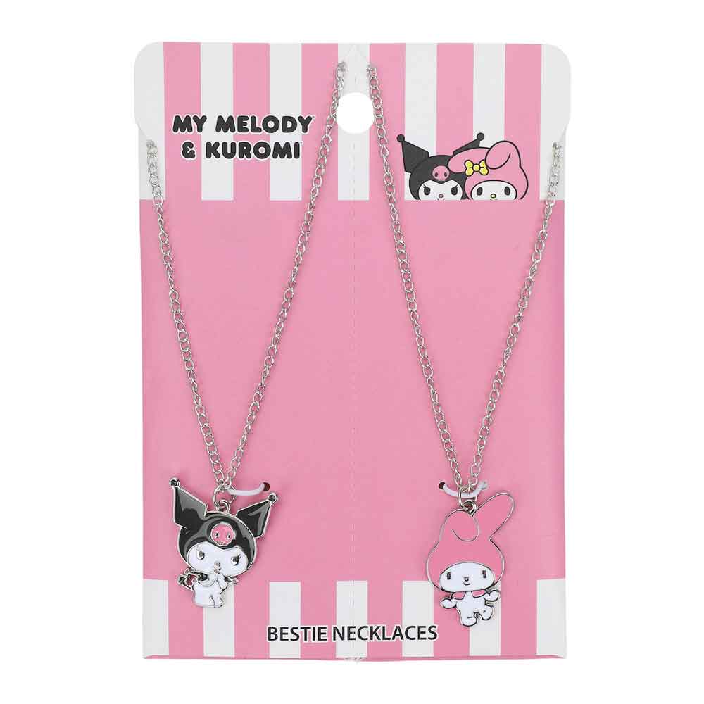 BioWorld Necklace Sanrio Kuromi & My Melody Besties Necklace Set NKA5YSKHSRPP00