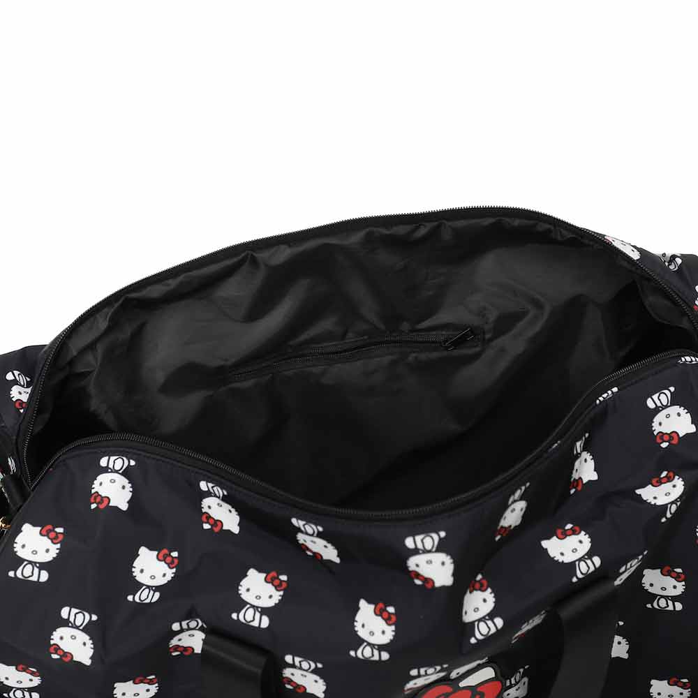 BioWorld Tote Bag Hello Kitty AOP Black Travel Duffle Bag DBY63B9HKCPP00