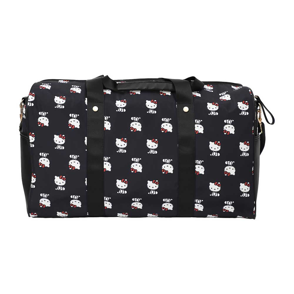 BioWorld Tote Bag Hello Kitty AOP Black Travel Duffle Bag DBY63B9HKCPP00