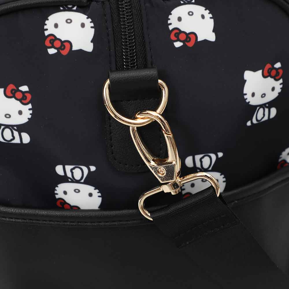 BioWorld Tote Bag Hello Kitty AOP Black Travel Duffle Bag DBY63B9HKCPP00