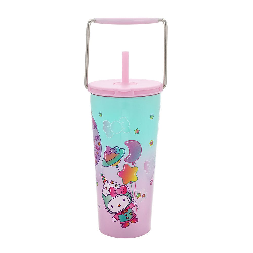 BioWorld Tumbler Hello Kitty 20 oz Stainless Steel Tumbler with Handle WAA73PKHSRVI00
