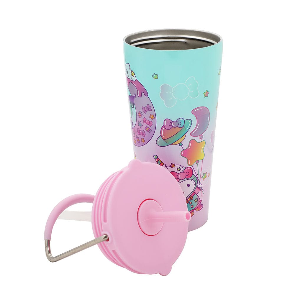 BioWorld Tumbler Hello Kitty 20 oz Stainless Steel Tumbler with Handle WAA73PKHSRVI00