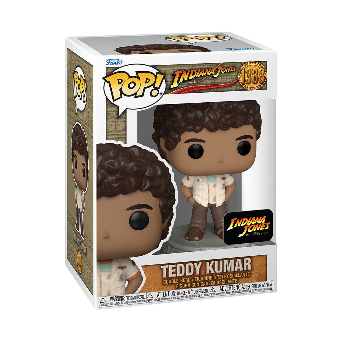 Funko Vinyl Figure Indiana Jones 5 Pop! Vinyl Figure FU70811 Teddy Kumar #1388