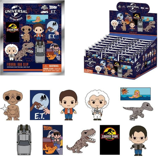 Monogram Keychain NBC Universal Retro Movies Collectible 3D Figure Bag Clip MG76095