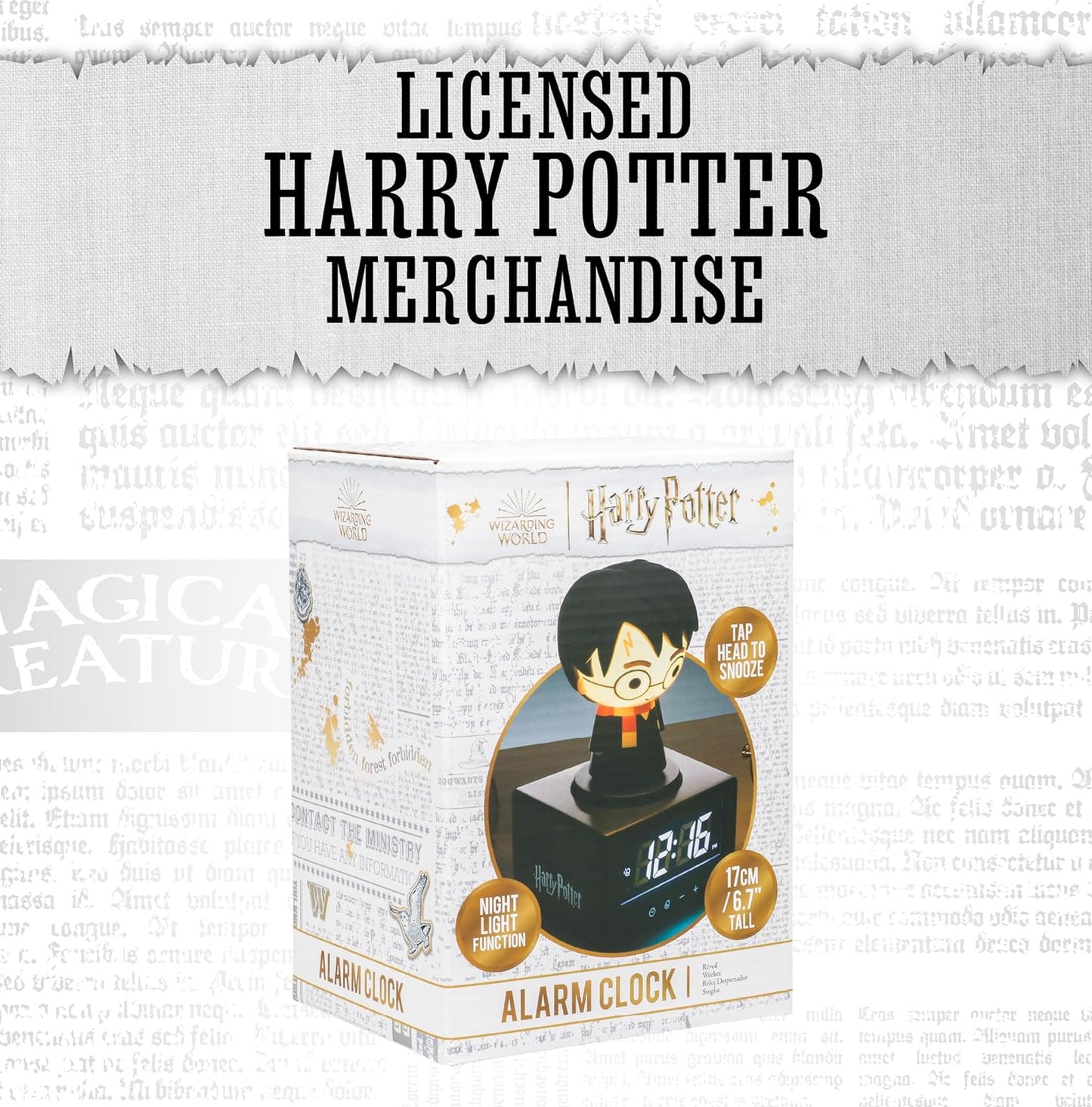 Paladone Desk Light Harry Potter Alarm Clock PP11773HPTX