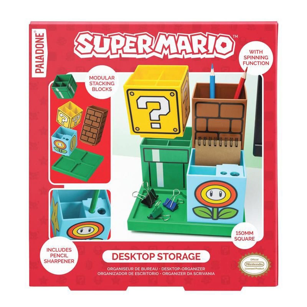 Paladone Stationery Super Mario Desktop Organizer & Storage PP11592NN