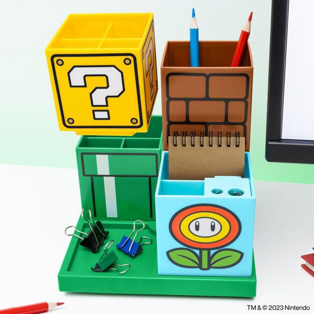 Paladone Stationery Super Mario Desktop Organizer & Storage PP11592NN