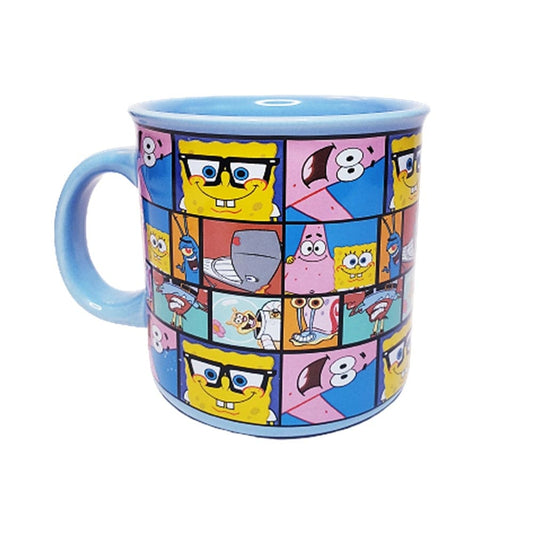 Silver Buffalo Mug Nickelodeon SpongeBob SquarePants Ceramic Mug 20oz SG1417E1 Collage
