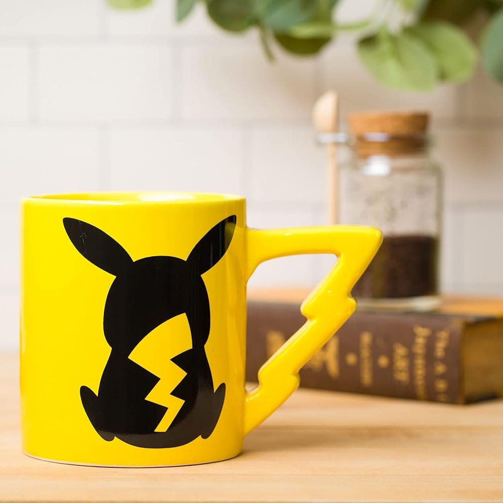 Silver Buffalo Mug Pokemon Pikachu Back w Bolt 20oz Shaped Handle Ceramic 1 PK1327E5 : PK1327E5-CI012SB