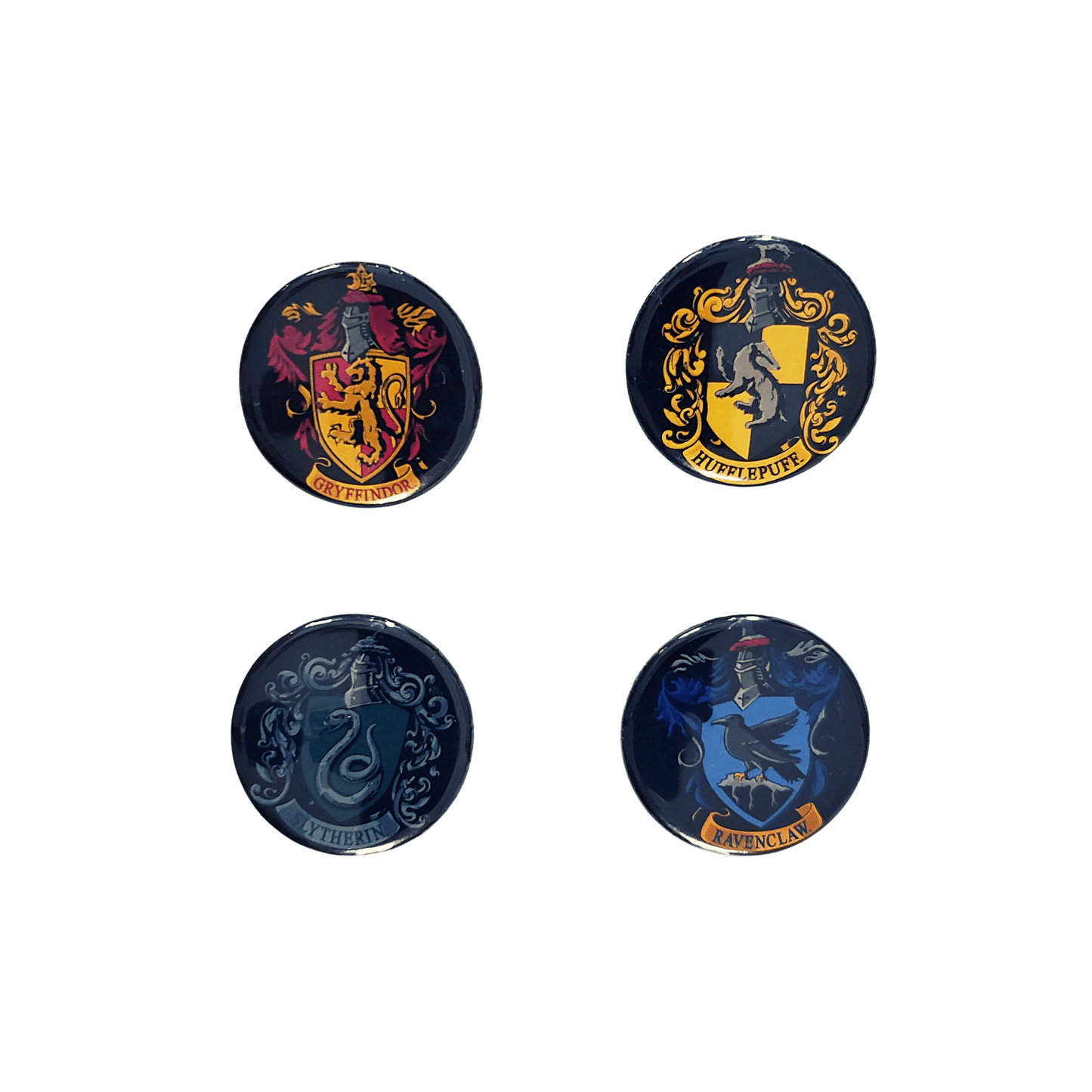 Wizarding World Harry Potter Hogwarts Button Pins 4pk