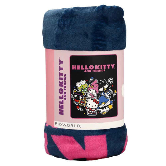 BioWorld Blanket Sanrio Hello Kitty & Friends Sports Fleece Throw Blanket BZY1XBGHSRPP00