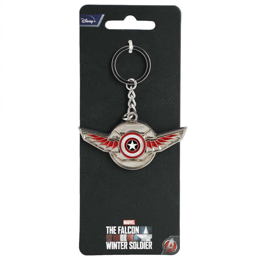 Bioworld Marvel Falcon Winter Soldier Keychain