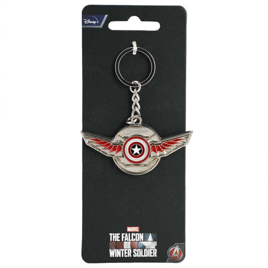 Bioworld Marvel Falcon Winter Soldier Keychain