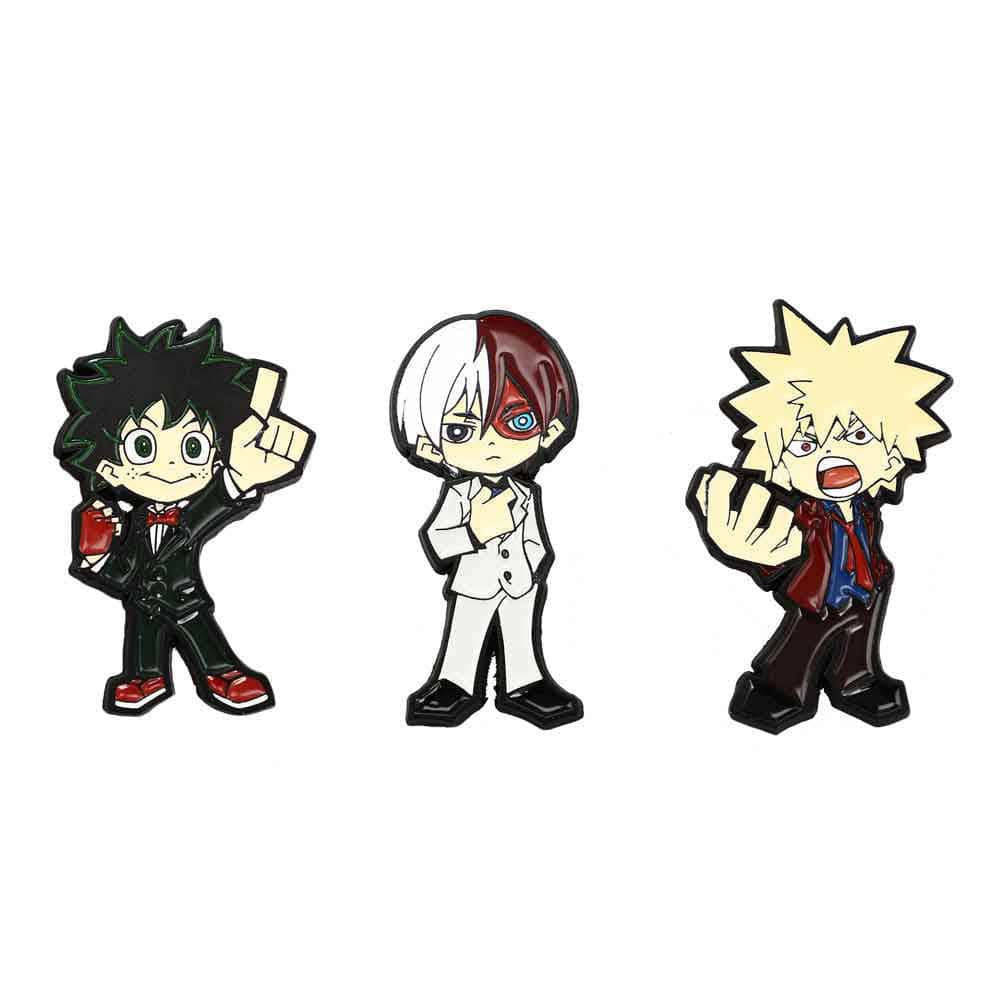Bioworld My Hero Academia Chibi Enamel Pins