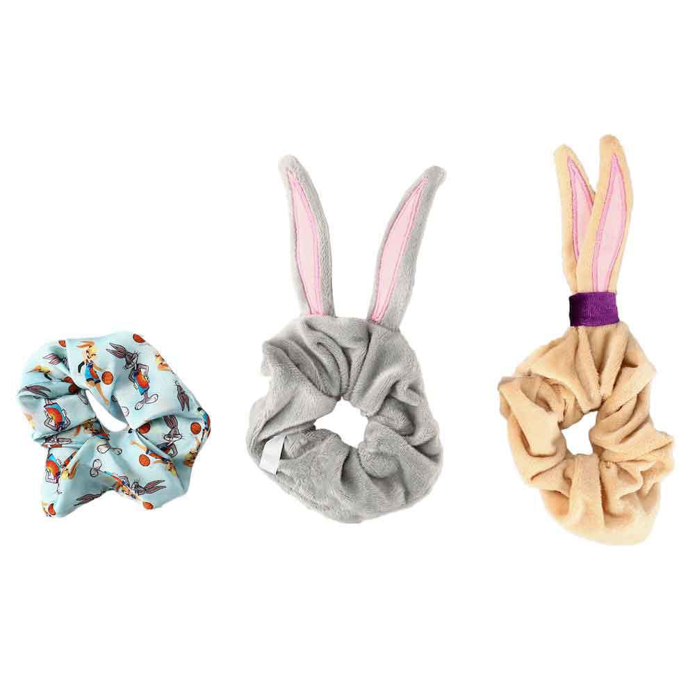 BioWorld Scrunchies Space Jam Bugs Bunny & Lola Hair Scrunchies 3pk HHF17Q2SJNPP00