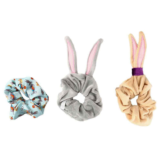 BioWorld Scrunchies Space Jam Bugs Bunny & Lola Hair Scrunchies 3pk HHF17Q2SJNPP00