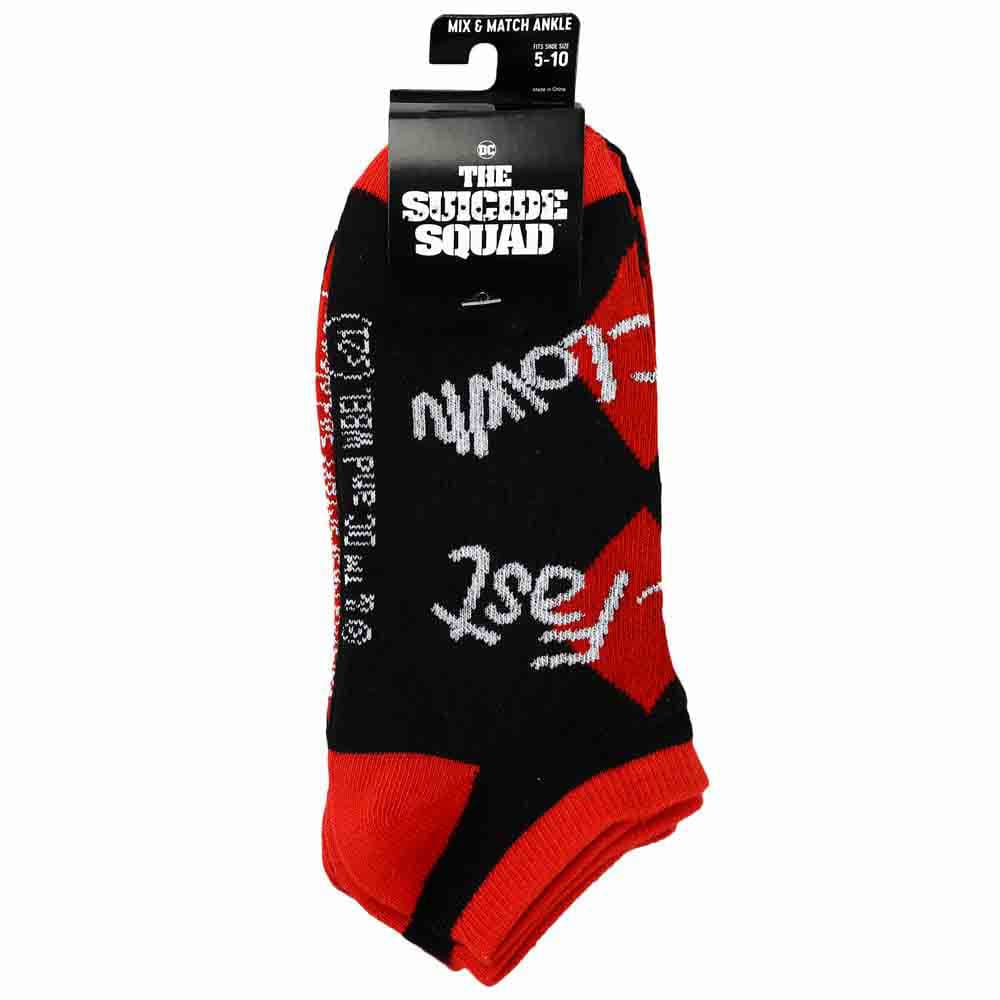 BioWorld Socks DC Comics Harley Quinn Ankle Socks 5pk ASF0DYASSQPP00