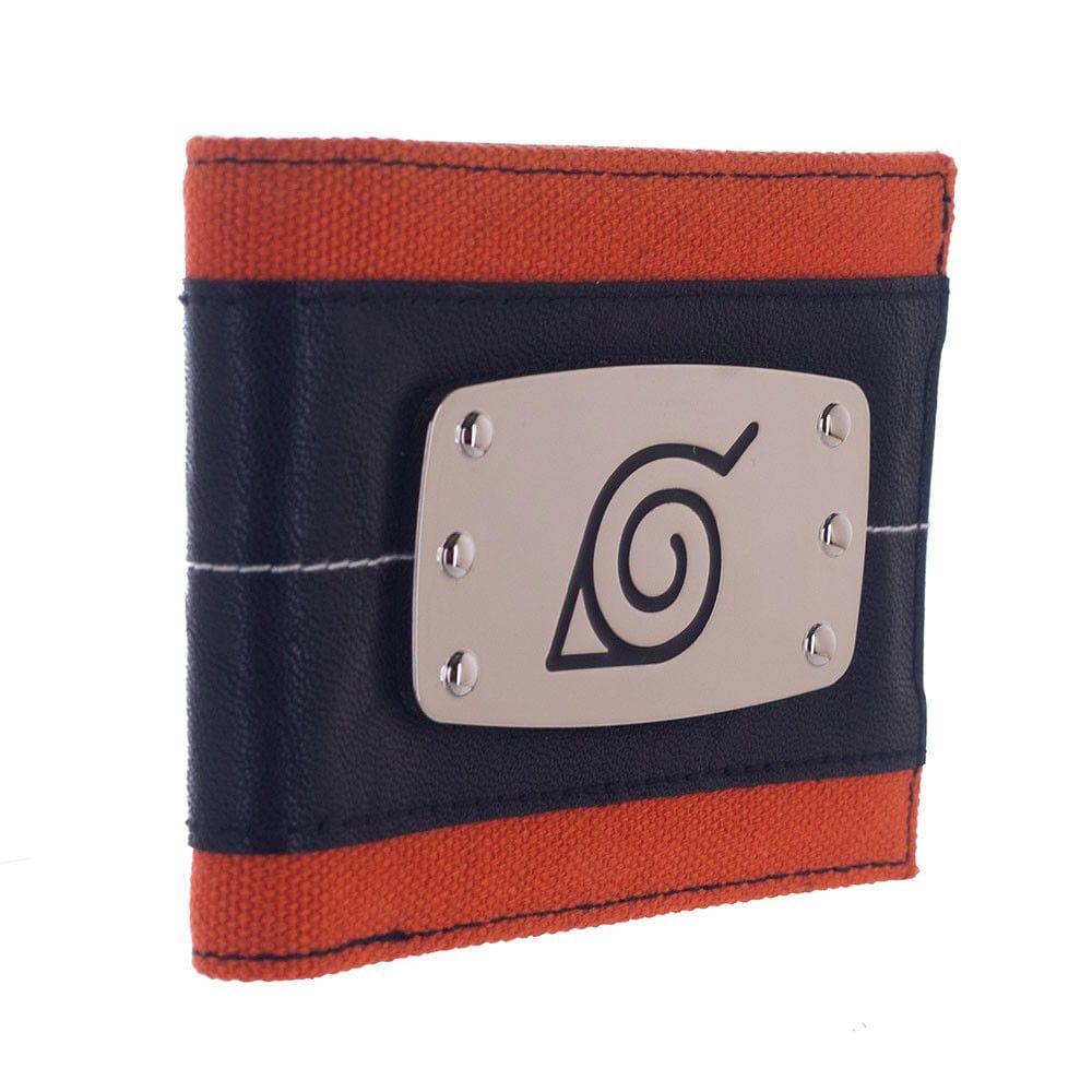 BioWorld Wallets & Money Clips Naruto Metal Badge Bi-Fold Wallet MW9FFJNAR00PP00