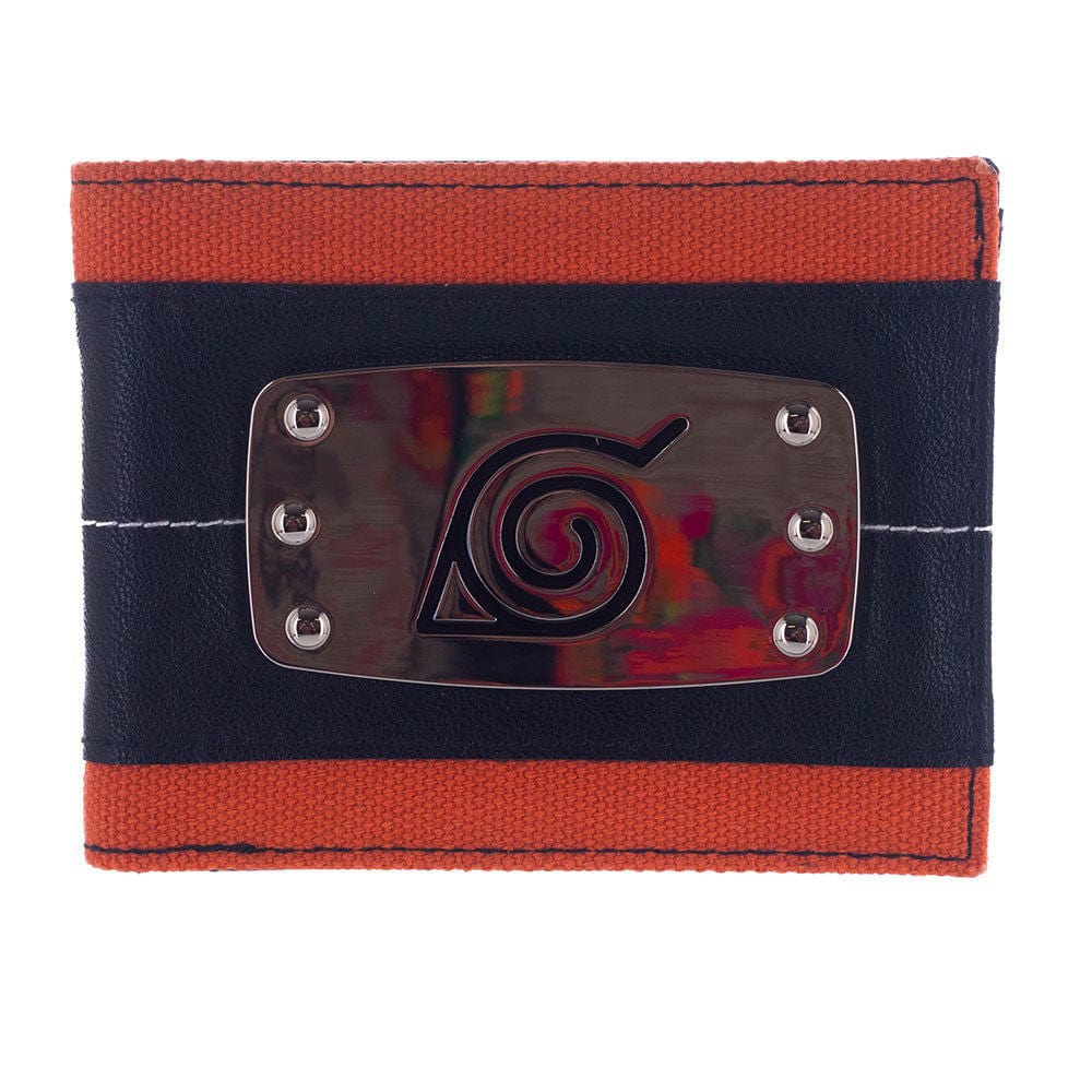 BioWorld Wallets & Money Clips Naruto Metal Badge Bi-Fold Wallet MW9FFJNAR00PP00