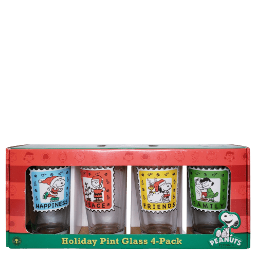 Charles Schulz Peanuts Pint Glassware Set 16oz