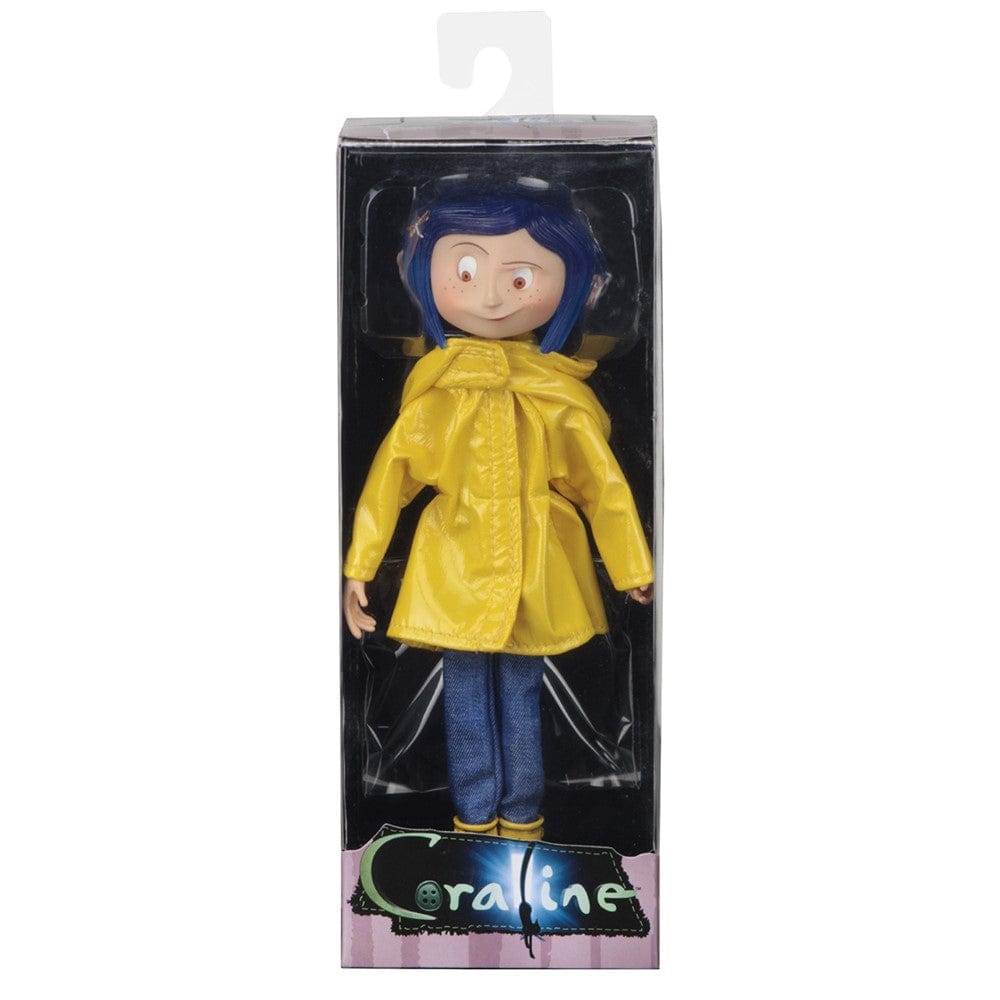 NECA Action Figure Laika Coraline 7" Bendy Doll In Yellow Raincoat 966N061920