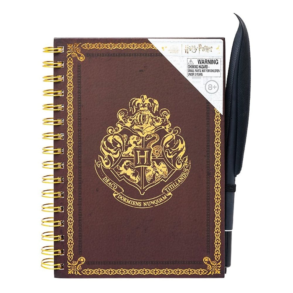 Harry Potter Spiral Bound Hogwarts Notebook and Quill Pen | Walgreens