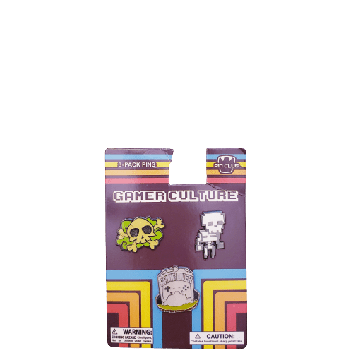 PinClub Gamer Culture Enamel Pins 3-pack