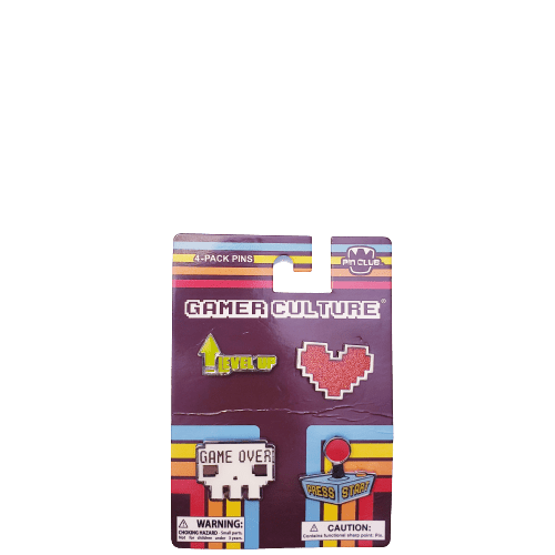 Pinclub Gamer Culture Enamel Pins 4-pack