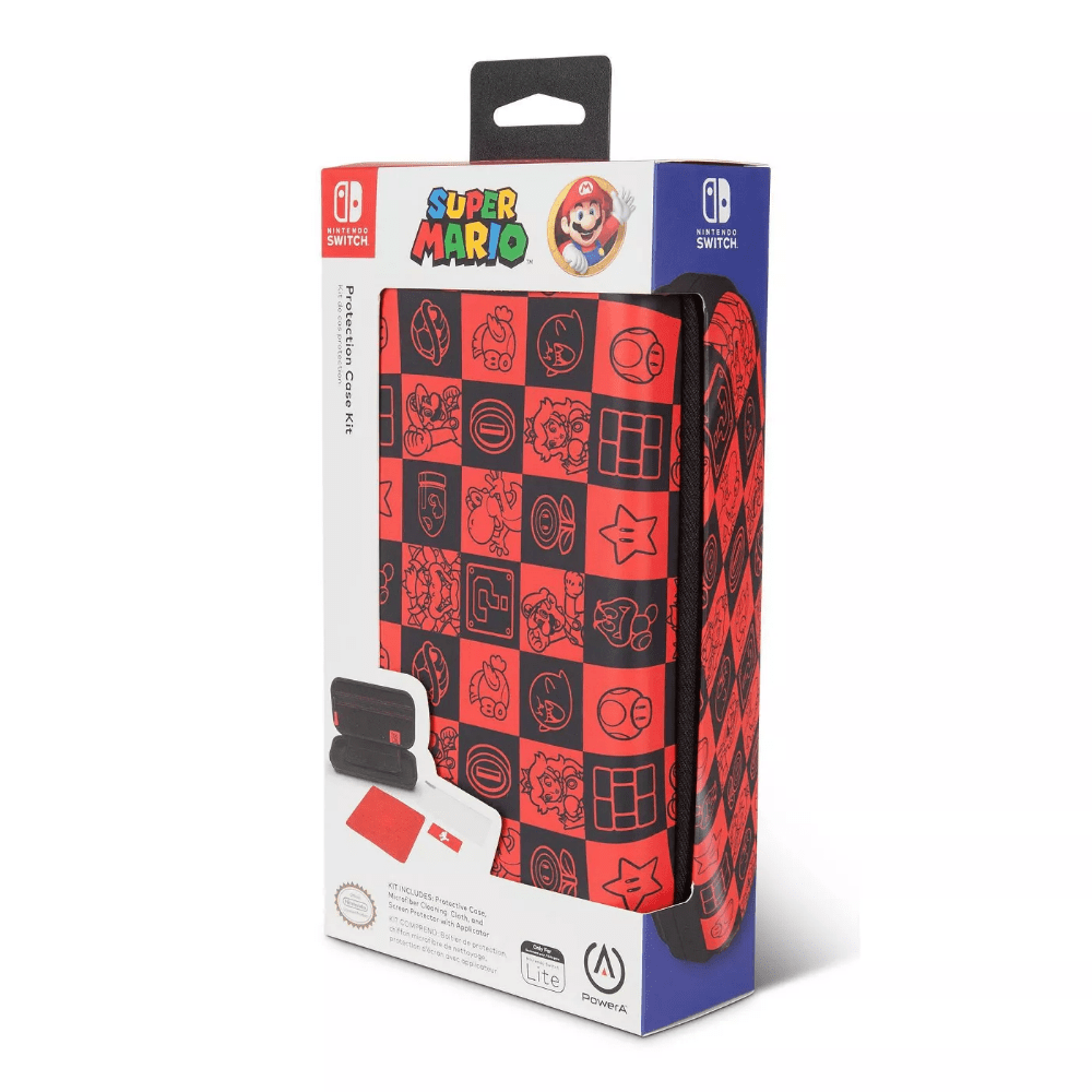 Power A Gadget Accessory Nintendo Super Mario Bros. Protection Case Kit B07ZL1K6ZD