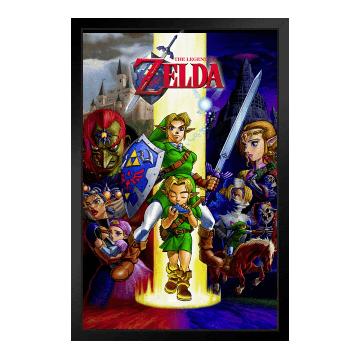 Pyramid America Nintendo The Legend of Zelda 11x17 Framed Wall Art