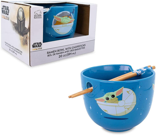 Silver Buffalo Bowl Star Wars Grogu Ceramic Ramen Bowl SWM627KD