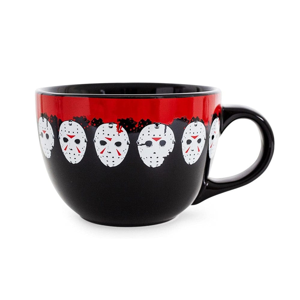 Silver Buffalo Mug Halloween Horror Ceramic Soup Mug 24oz WBH60533 Friday The 13th Jason