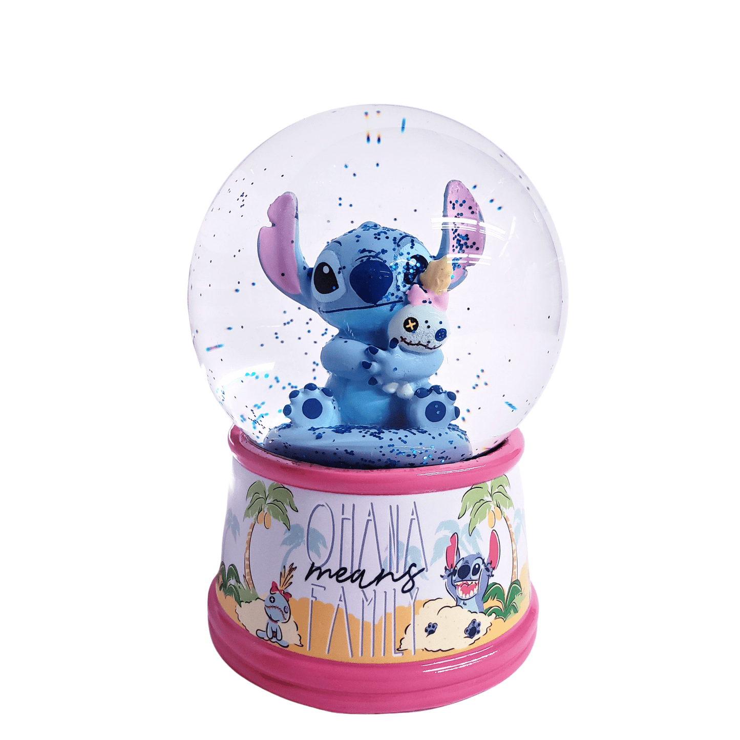 Silver Buffalo Snow Globe Disney Stitch Light-Up Snow Globe LI1540J9