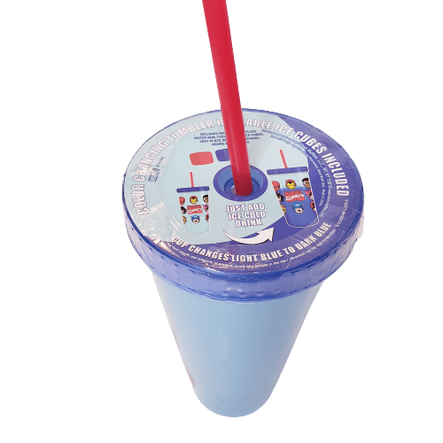 Silver Buffalo Tumbler Marvel Avengers Color Changing Tumbler With Reusable Ice Cubes 24oz MC1510BY