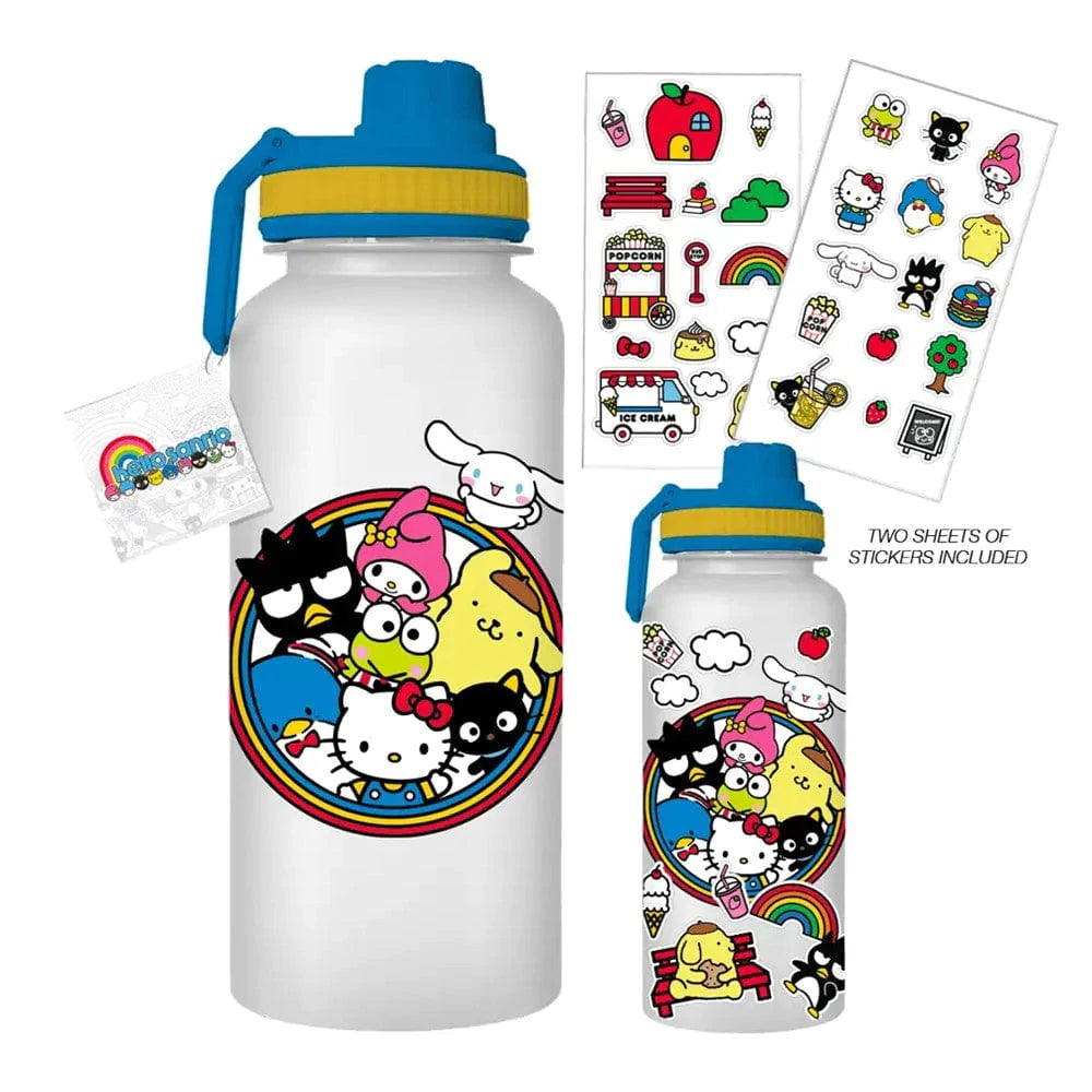 Sanrio Hello Kitty & Friends Plastic Water Bottle With Sticker Set –  Collective Hobbees