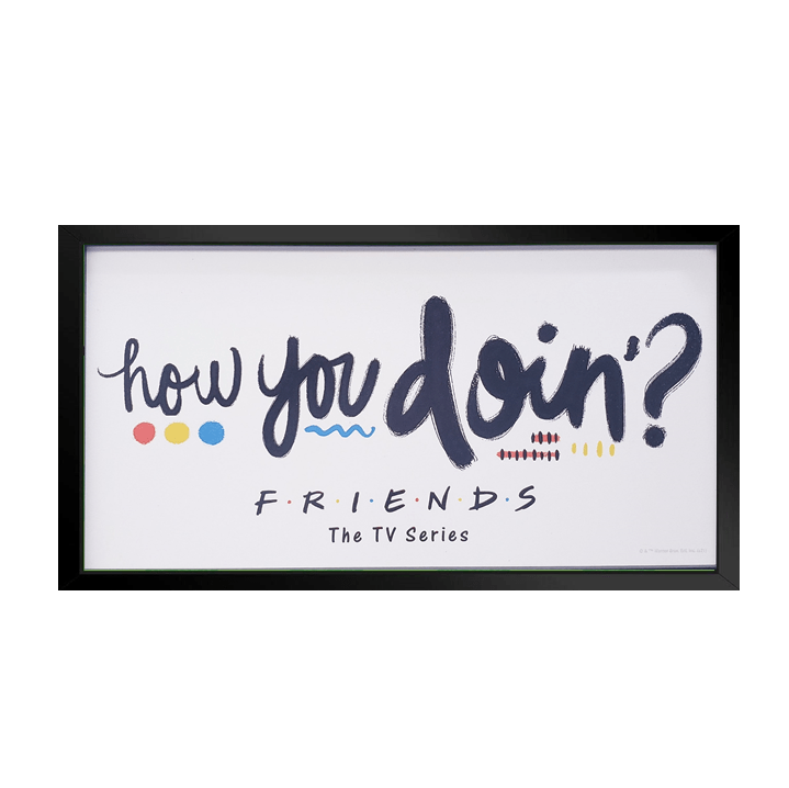 Silver Buffalo Friends TV Series 10x18 Framed Wall Art