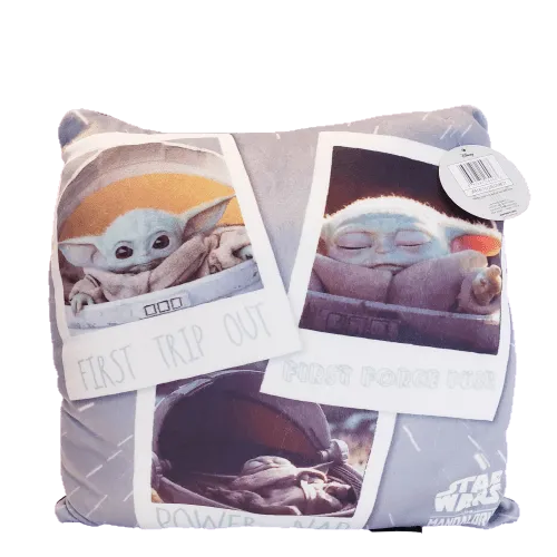 Star Wars Pillow Star Wars The Mandalorian The Child Squishy Soft Pillow 20L039877-C Collage