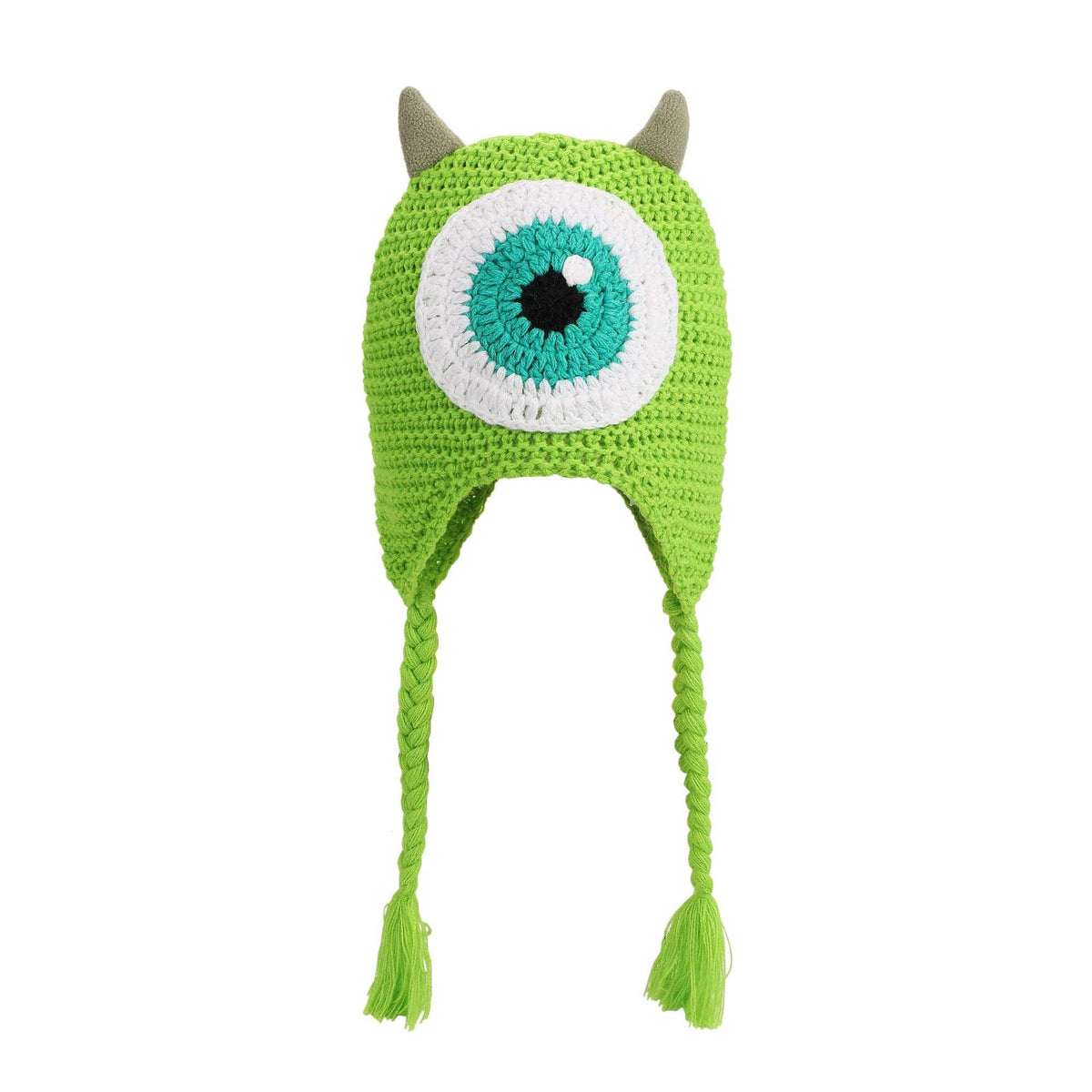 Bioworld Merchandising Bioworld Disney Pixar Monsters Inc Mike Wazowski Big Face Laplander Hat with Fleece Horns KCM70BRDSXPP00