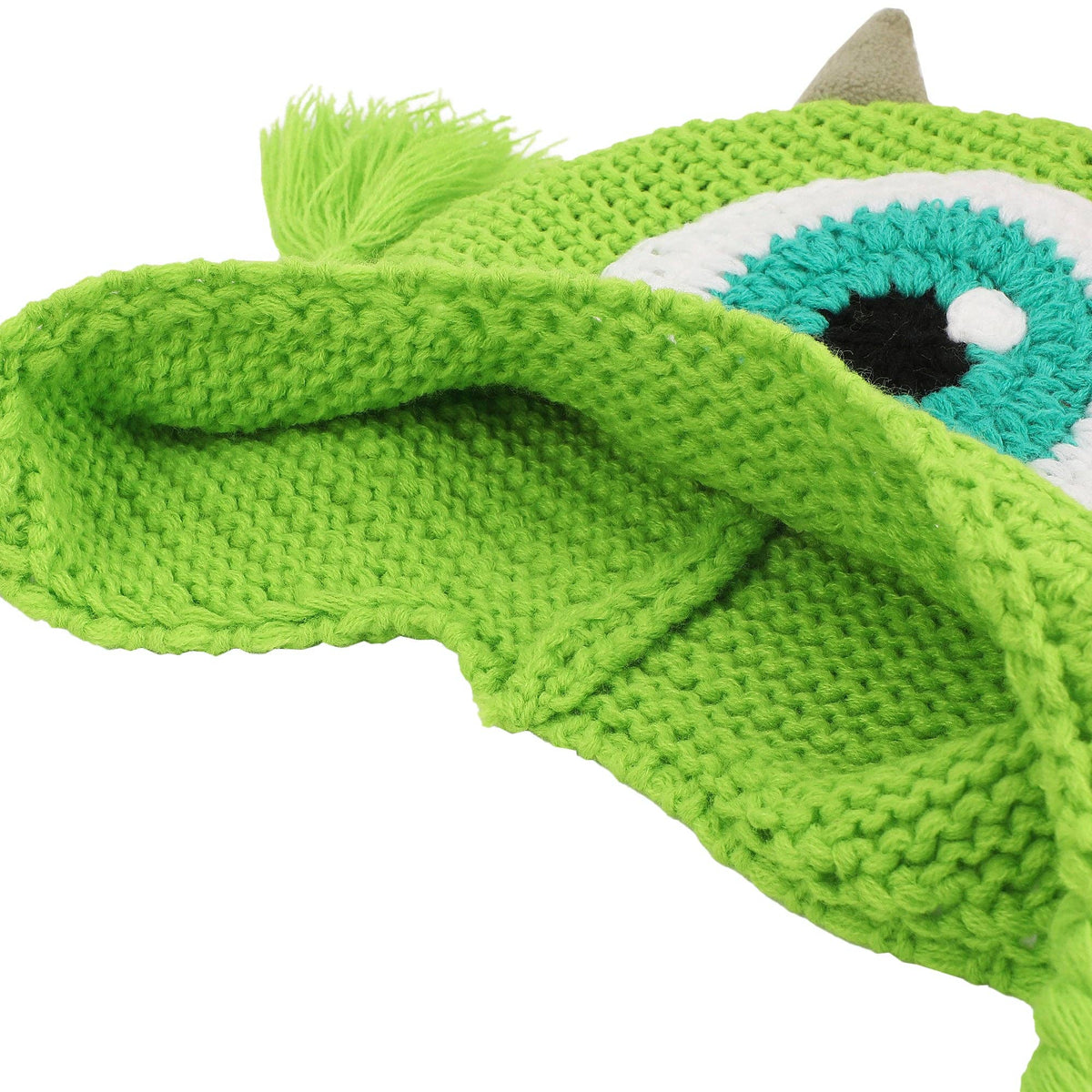 Bioworld Merchandising Bioworld Disney Pixar Monsters Inc Mike Wazowski Big Face Laplander Hat with Fleece Horns KCM70BRDSXPP00