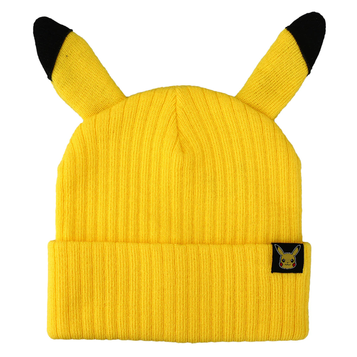 BioWorld Hat Pokemon Pikachu Inspired Adult Unisex Yellow Cuff Beanie KCA235MPOKPP00
