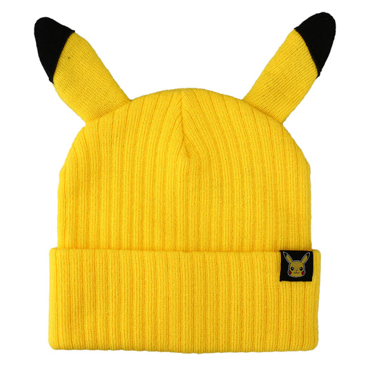 BioWorld Hat Pokemon Pikachu Inspired Adult Unisex Yellow Cuff Beanie KCA235MPOKPP00